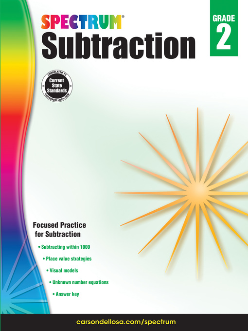 Title details for Subtraction, Grade 2 by Spectrum - Available